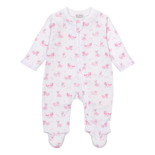 Kissy Kissy Puppy Paws Zip Footie