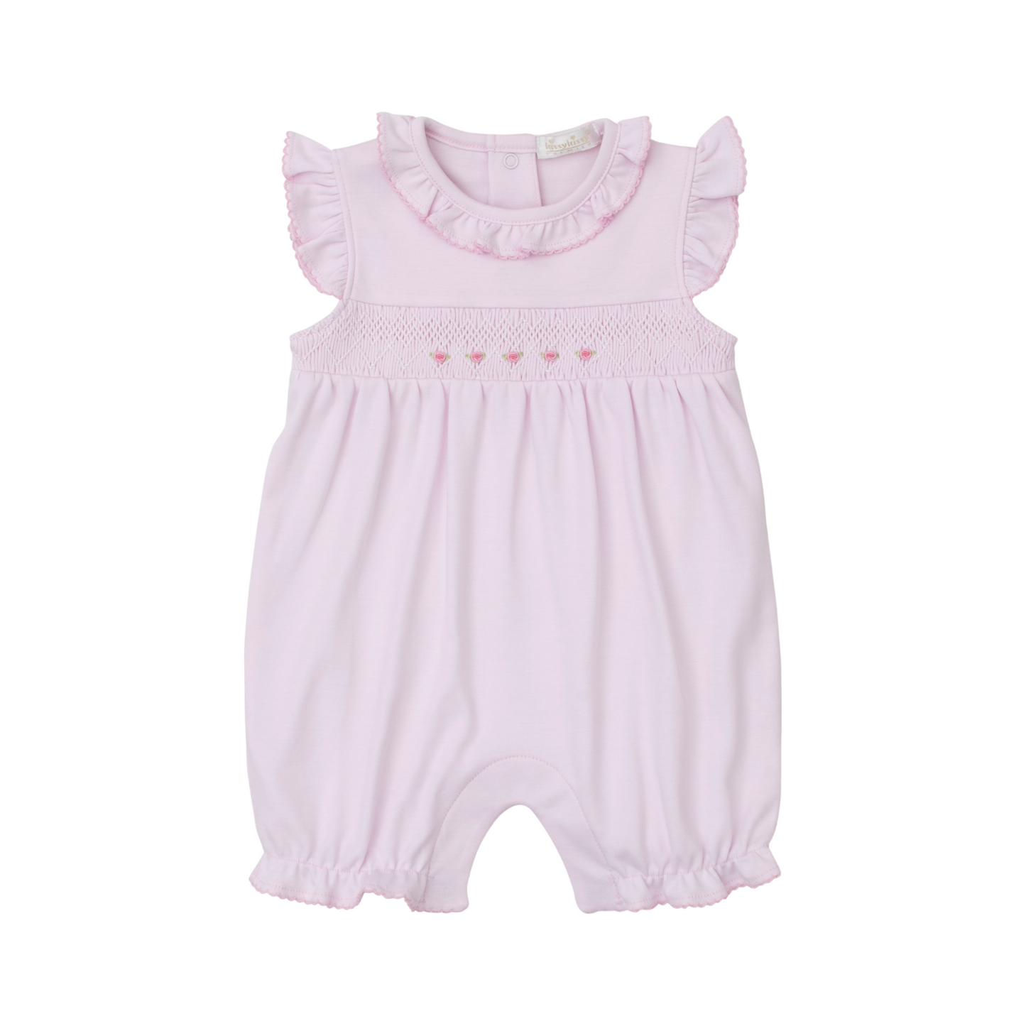 Kissy Kissy Hand Smocked CLB Summer 24 Bishop Playsuit