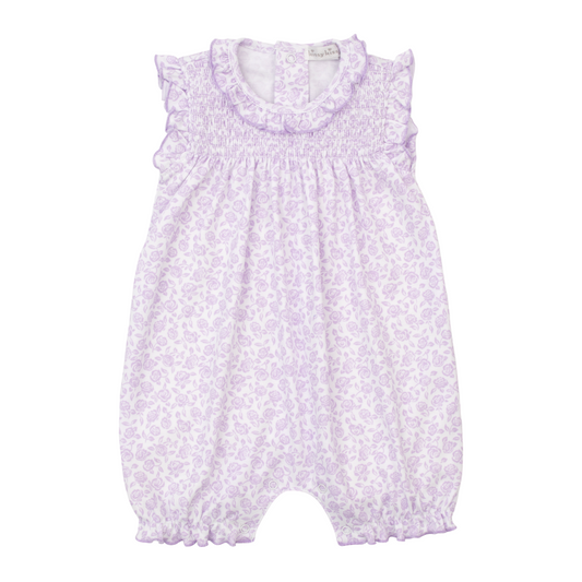 Kissy Kissy Summer Gardens Smocked Sleeveless Romper