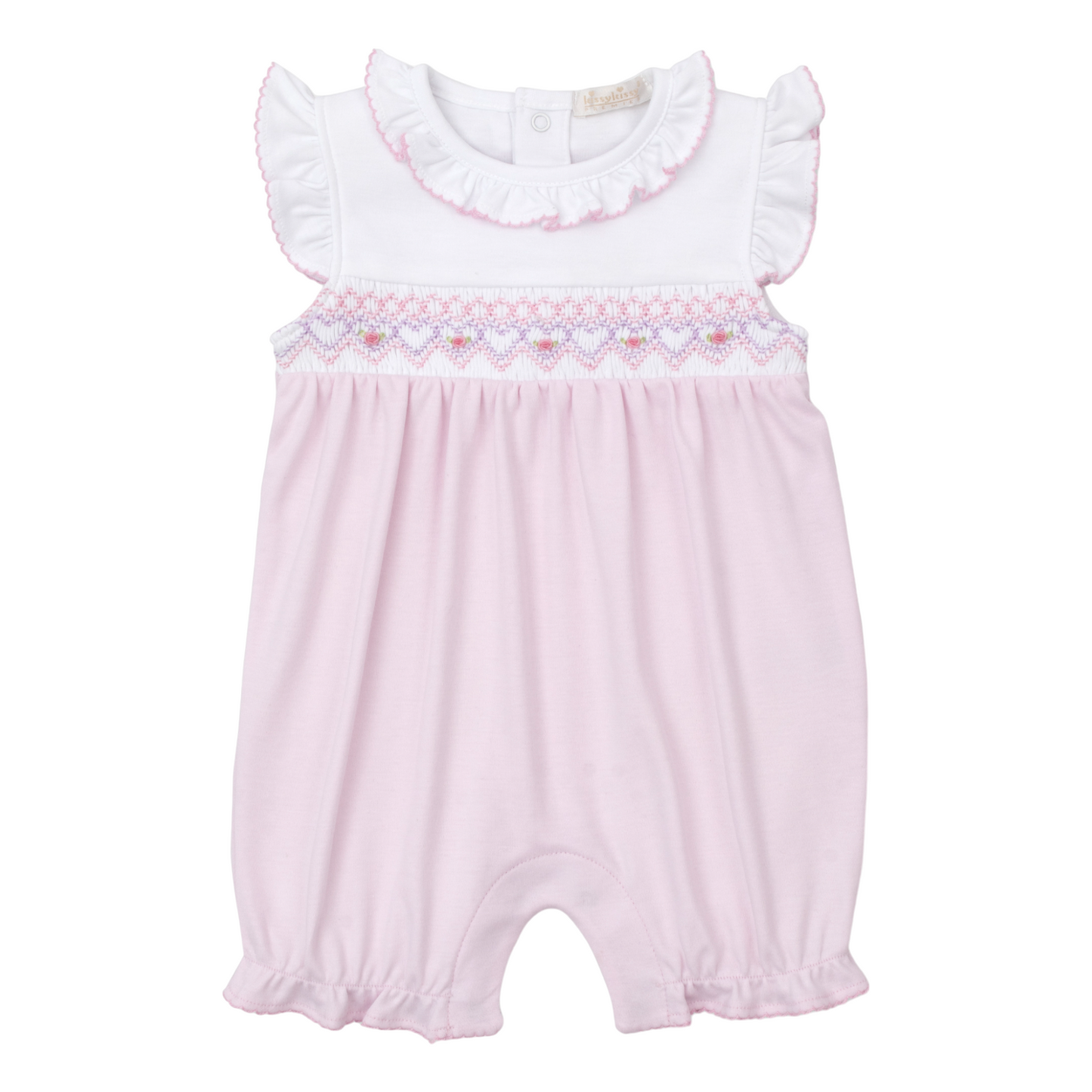 Kissy Kissy CLB Summer Bishop 25 Hand Smocked Short Playsuit