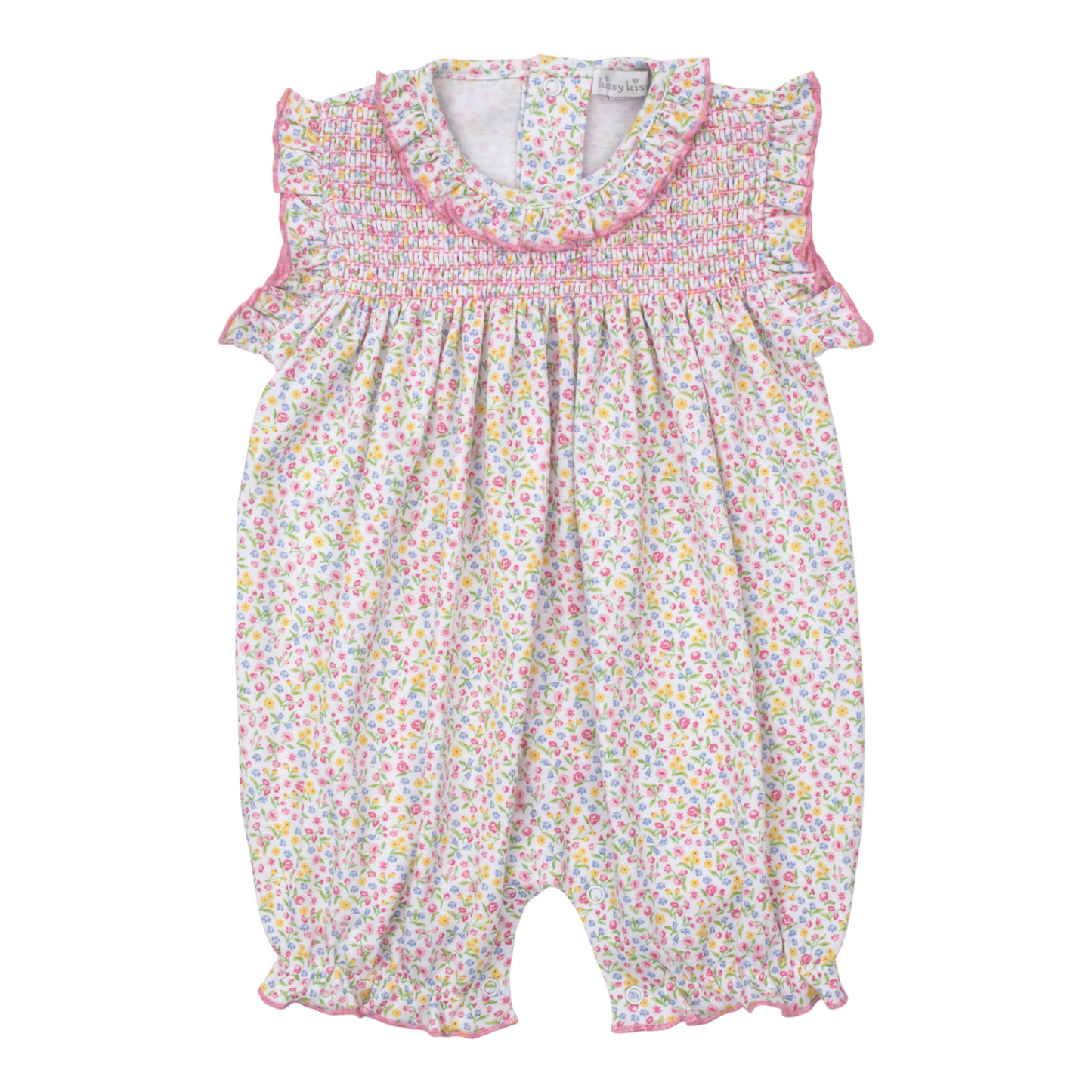 Kissy Kissy Garden Trellis Smocked Romper