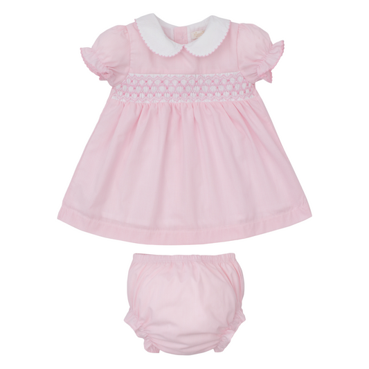 Kissy Kissy CLB Summer 25 Woven Hand Smocked Dress Set