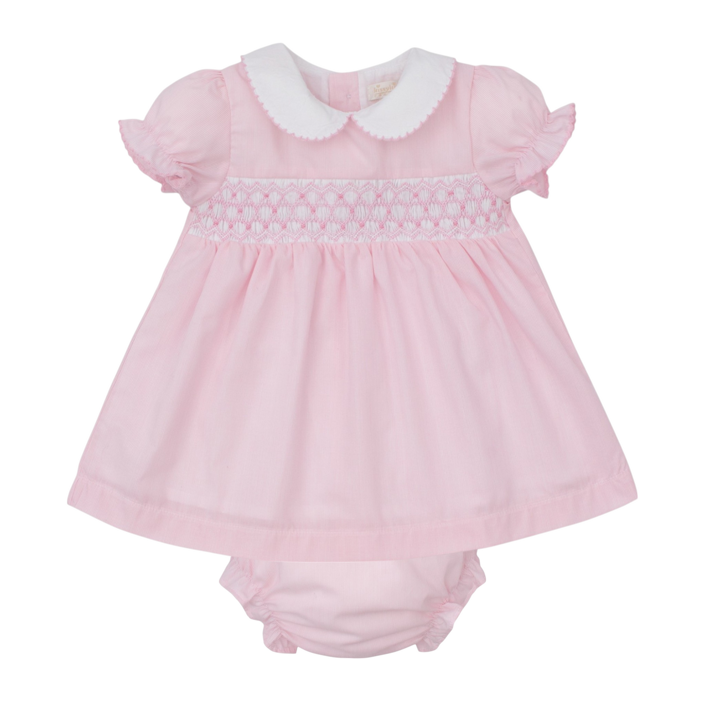 Kissy Kissy CLB Summer 25 Woven Hand Smocked Dress Set