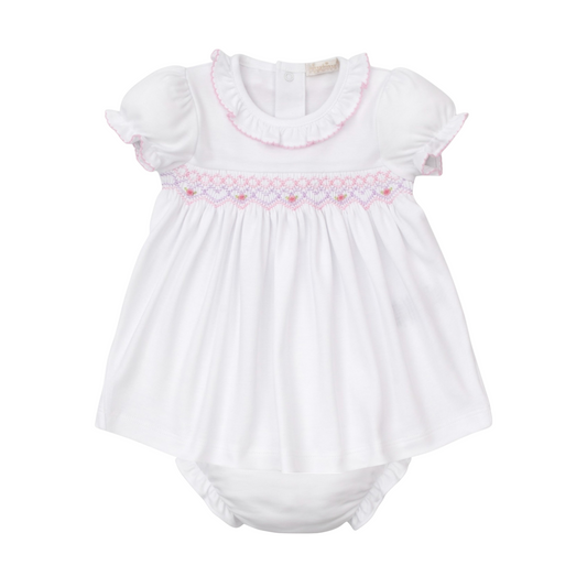 Kissy Kissy CLB Summer 25 Hand Smocked Bishop Dress Set