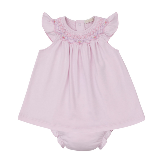 Kissy Kissy CLB Summer 25 Hand Smocked Bishop Dress Set