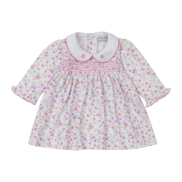Kissy Kissy Autumn Blossoms Smocked Dress Set