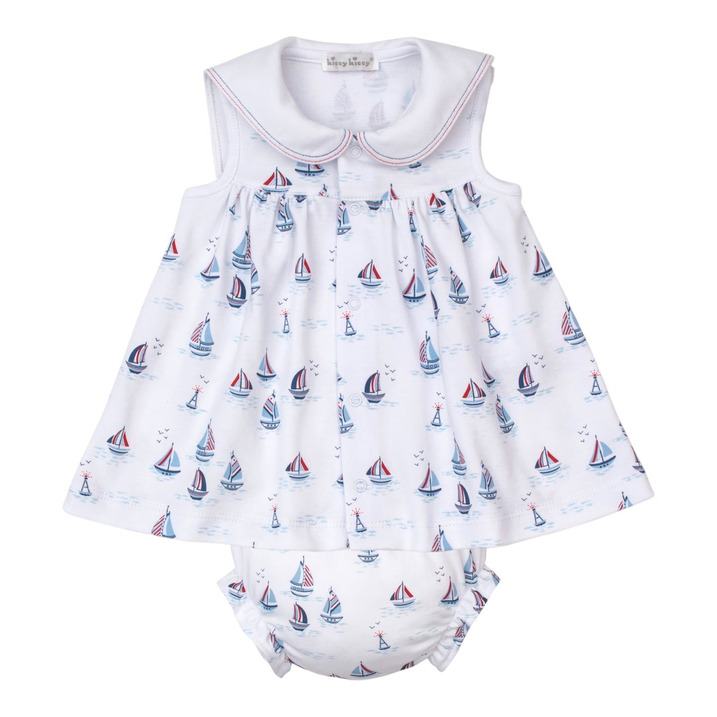 Kissy Kissy Sailboat Collar Dress Set