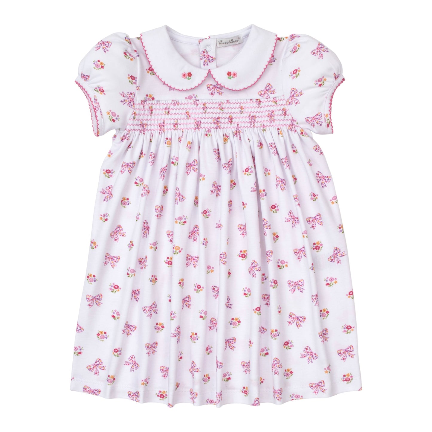Kissy Kissy Blossoming Bows Smocked Dress