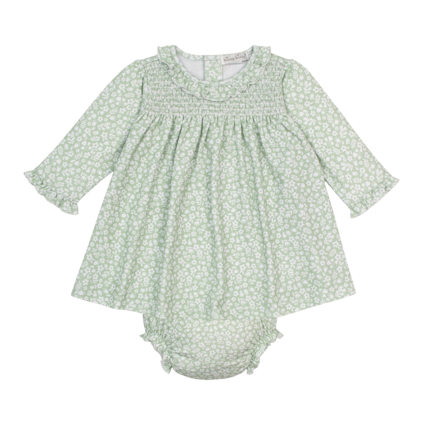 Kissy Kissy Autumn Meadows Smocked Dress Set