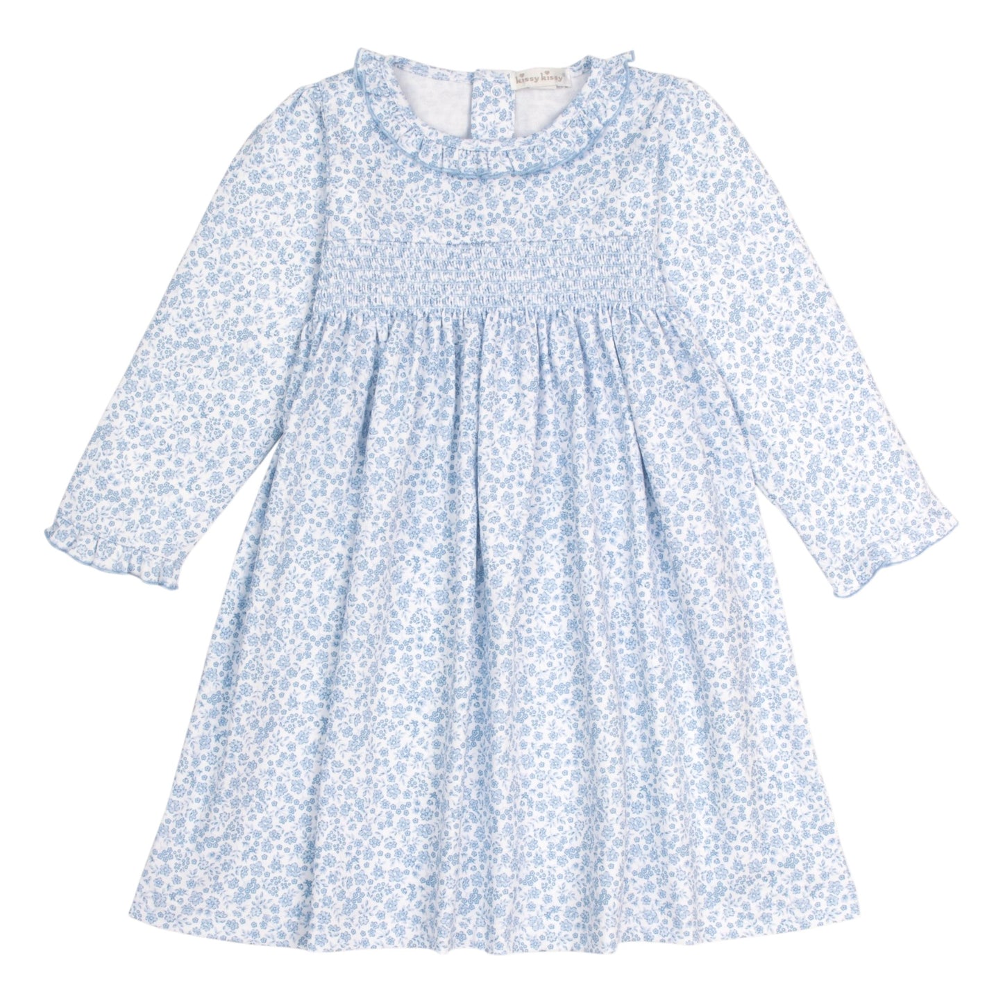 Kissy Kissy Smocked Fall Blooms Dress