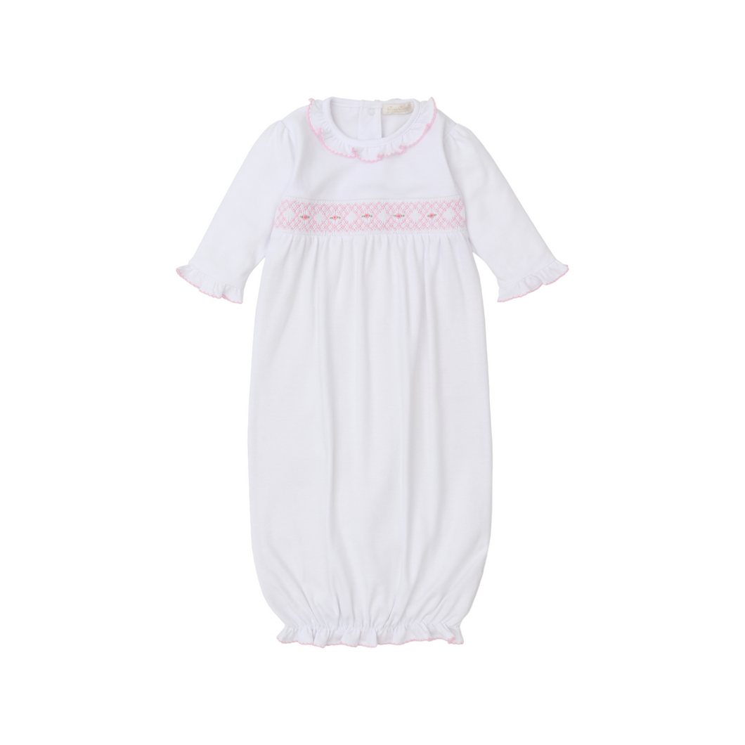 Kissy Kissy Hand Smocked CLB Summer 24 Sack Gown