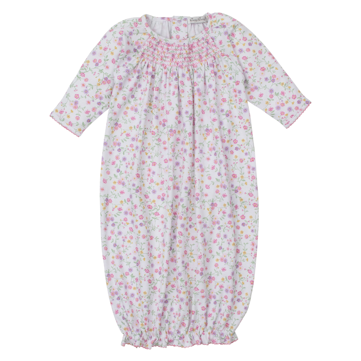 Kissy Kissy Autumn Blossoms Smocked Gown
