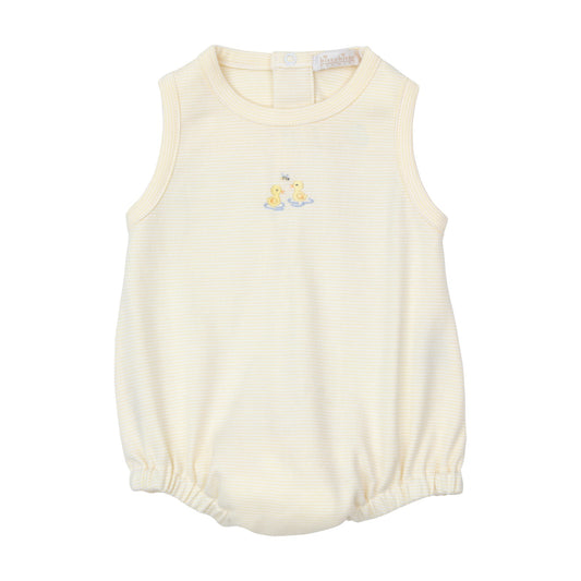 Kissy Kissy Premier Duck Pond Paddles Hand Emb Stripe Bubble