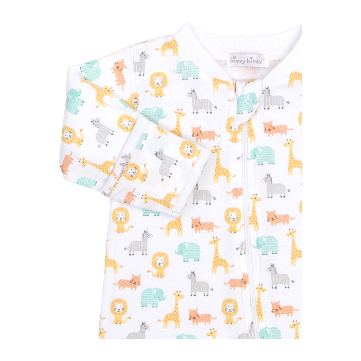 Kissy Kissy Baby Jungle Crew Zip Footie