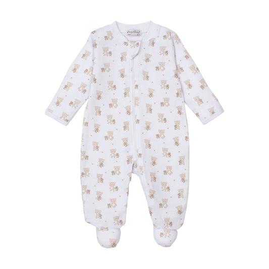 Kissy Kissy Teddy Bear Love Zip Footie