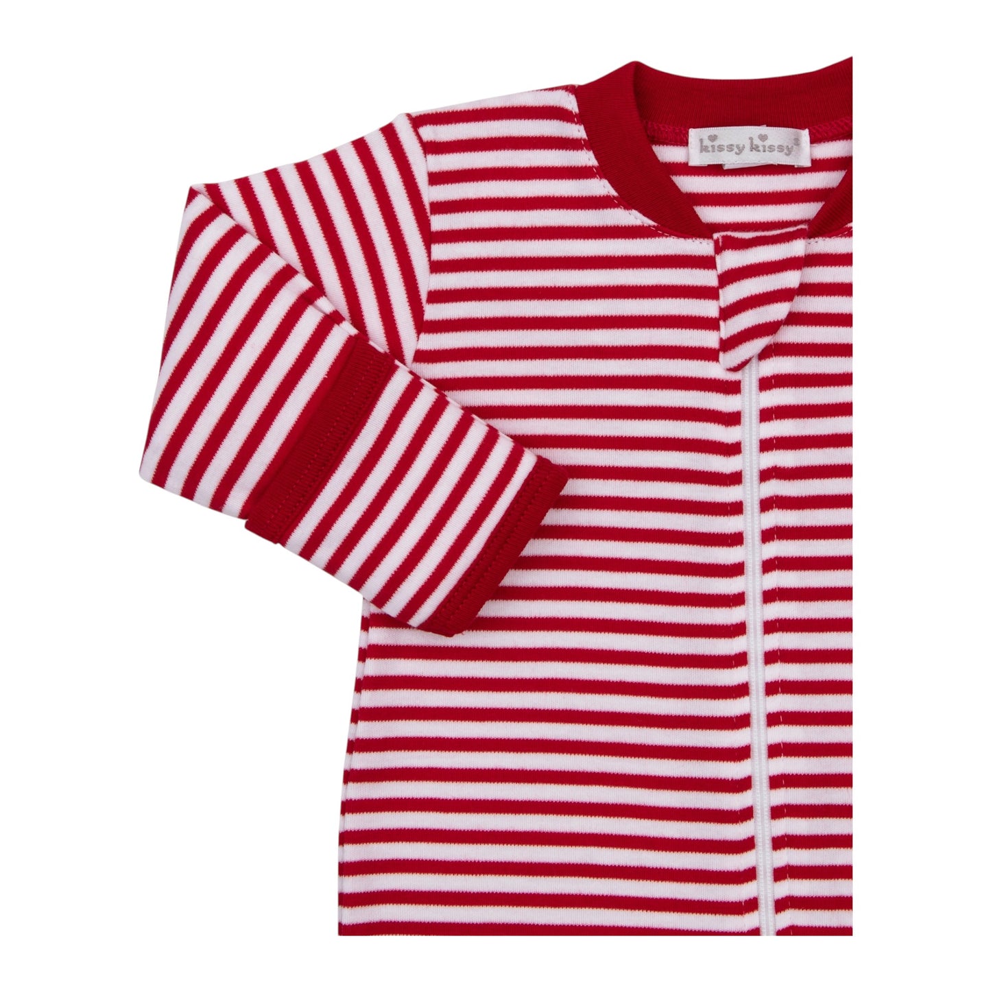 Kissy Kissy North Pole Reindeer Zip Footie