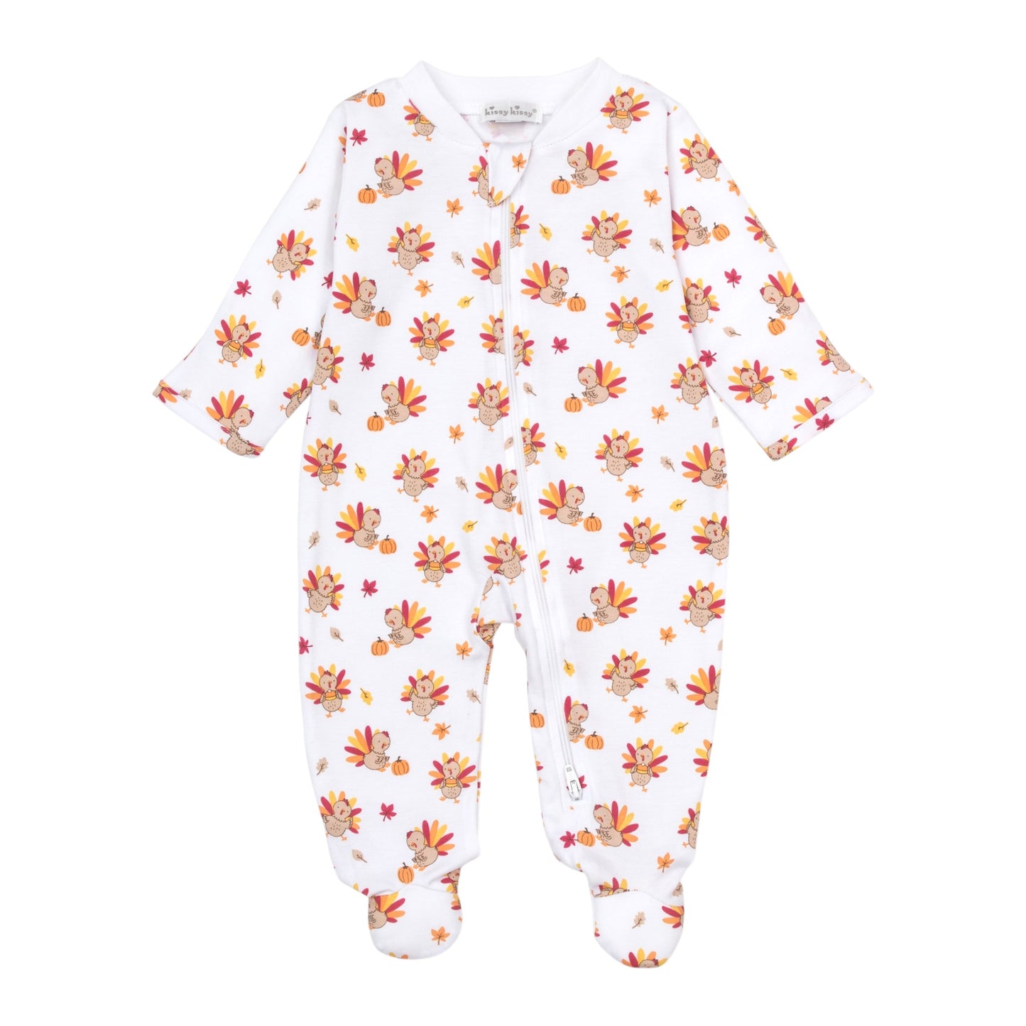 Kissy Kissy Turkey Time Zip Footie