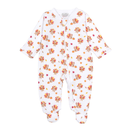 Kissy Kissy Turkey Time Zip Footie
