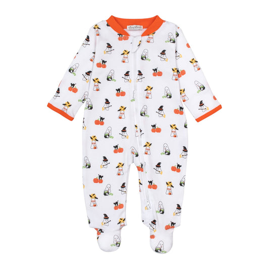 Kissy Kissy Halloween Ghosts Zip Footie