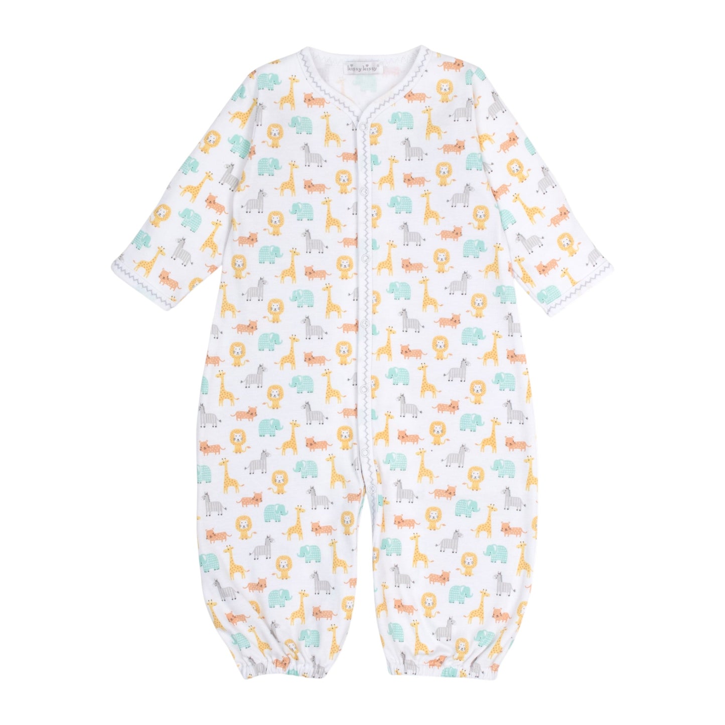 Kissy Kissy Baby Jungle Crew Convertible Gown