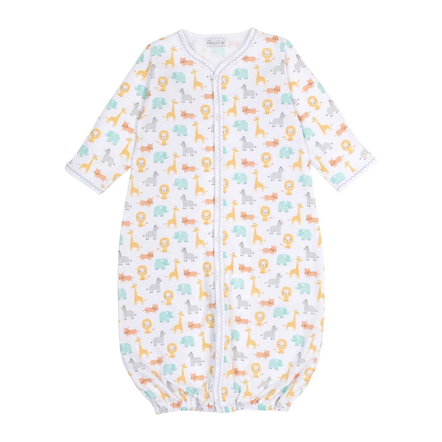 Kissy Kissy Baby Jungle Crew Convertible Gown
