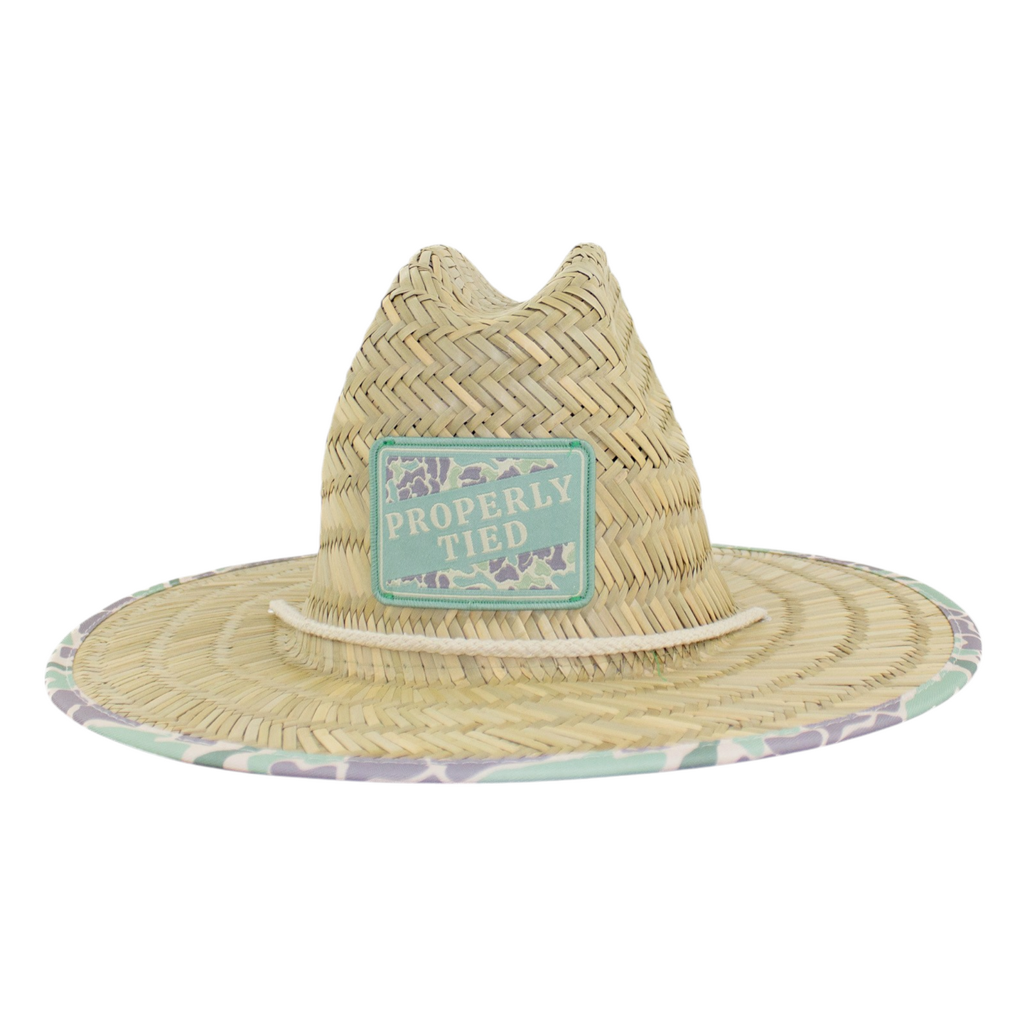 Properly Tied Cabo Camo Straw Hat