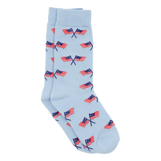 Properly Tied Lucky Duck Freedom Flag Sock