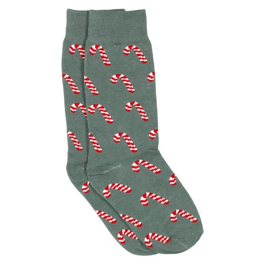 Properly Tied Candy Cane Sock