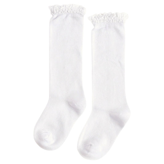 Little Stocking Co. Lace Top Knee-High Socks