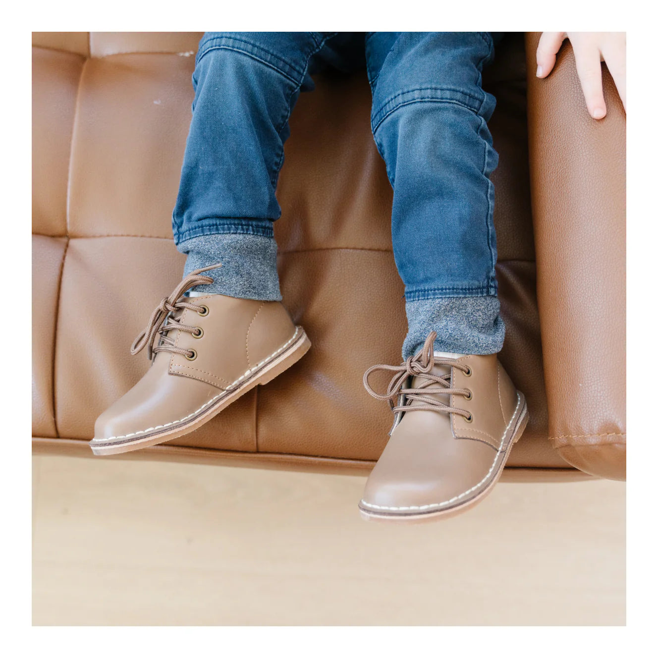 L'Amour Logan Mid-Top Lace Shoe