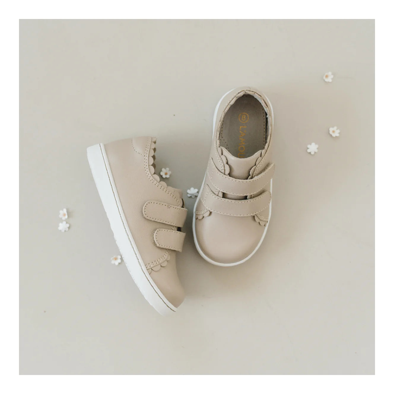 L'Amour Caroline Scalloped Sneaker