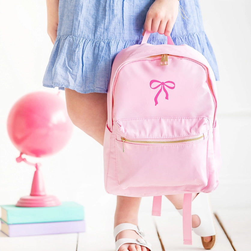 Viv & Lou Embroidered Bow Charlie Backpack