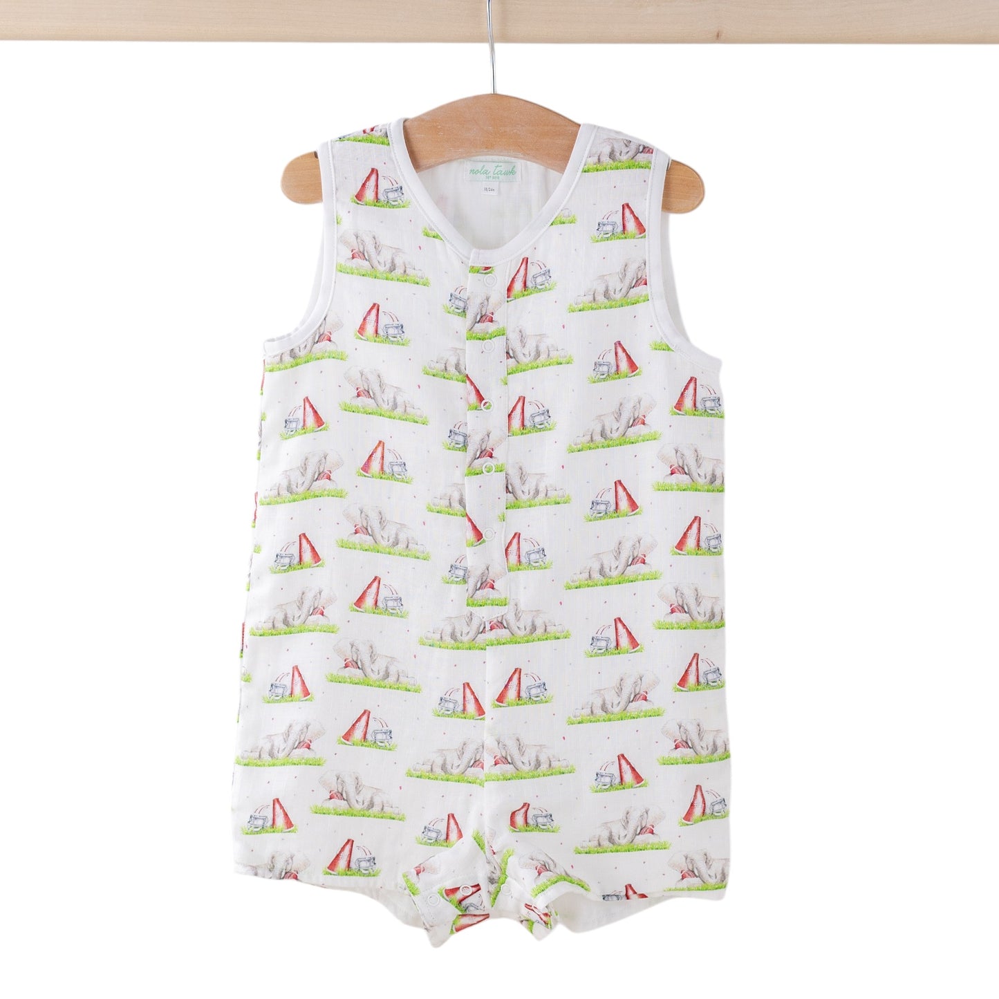 Nola Tawk Mascot Mania Organic Muslin Shortall