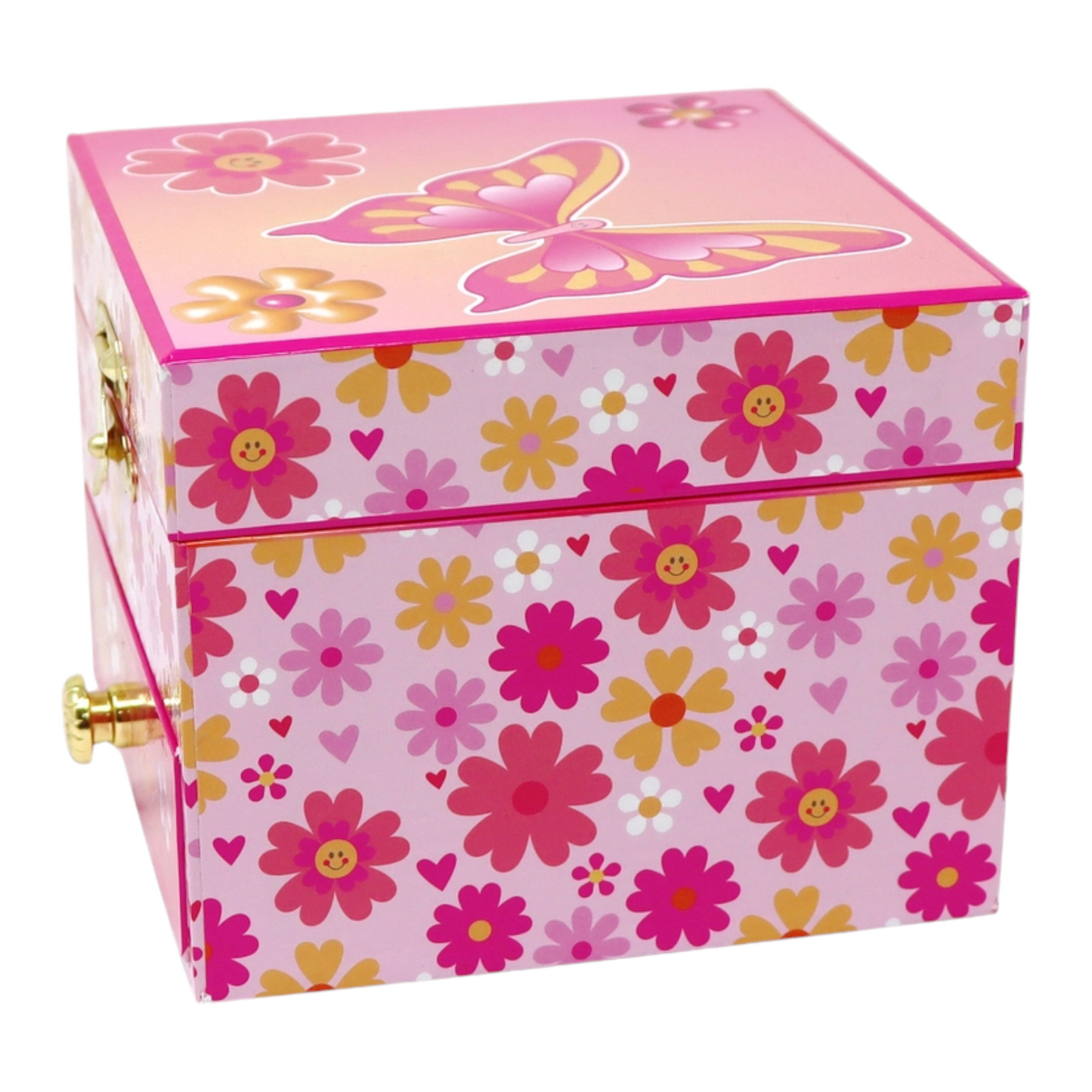 Pink Poppy Vibrant Vacation Small Musical Jewellery Box