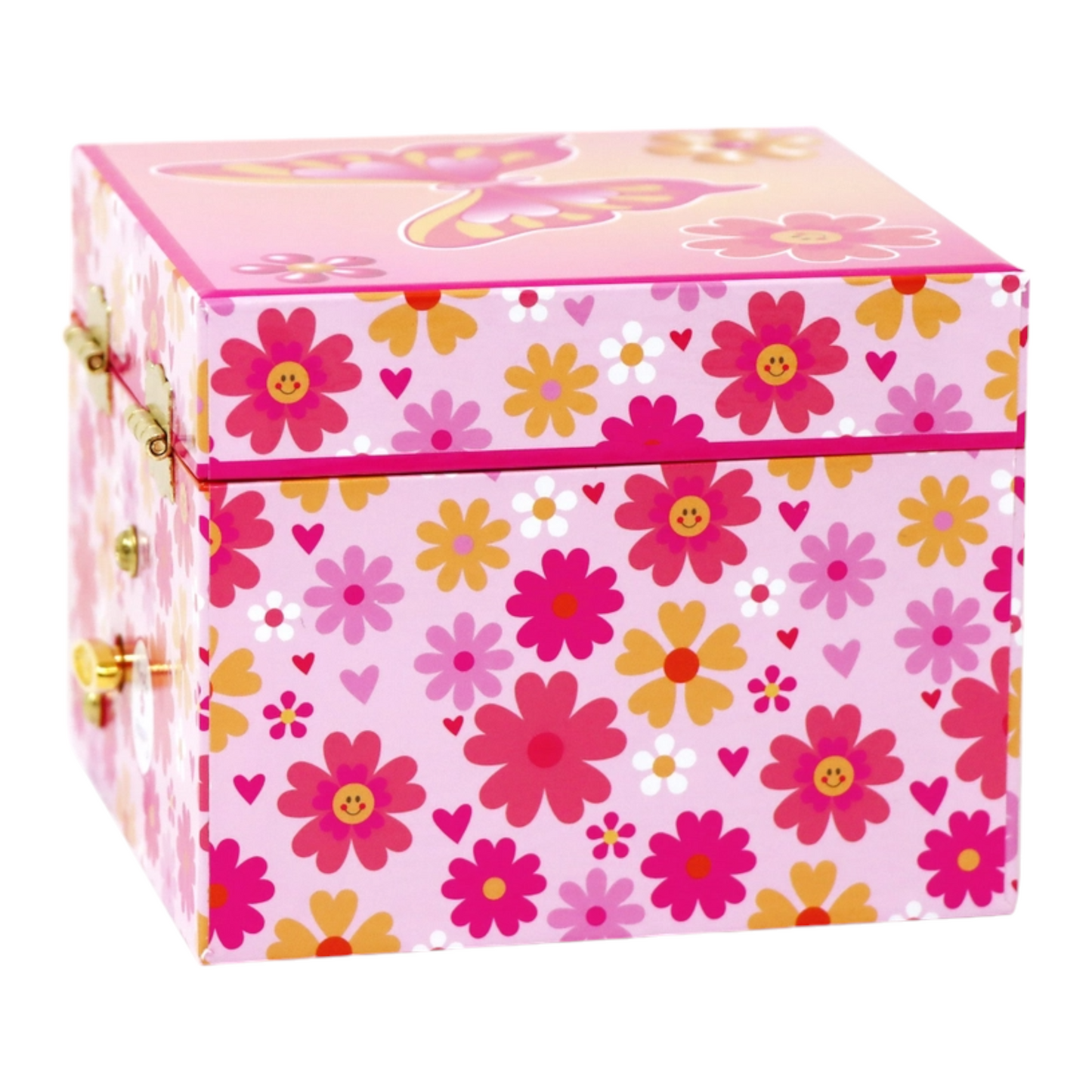 Pink Poppy Vibrant Vacation Small Musical Jewellery Box