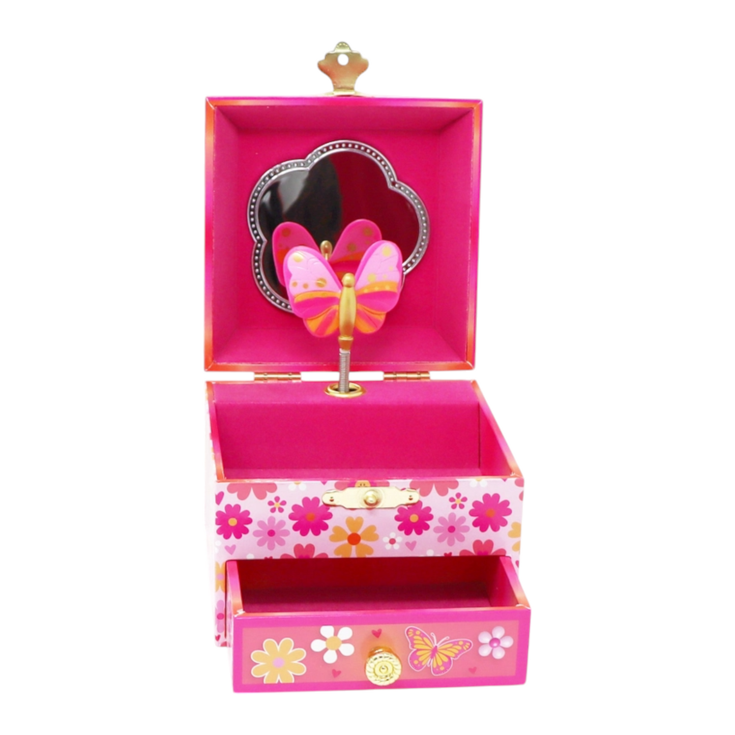 Pink Poppy Vibrant Vacation Small Musical Jewellery Box