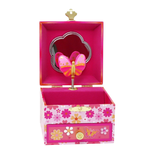 Pink Poppy Vibrant Vacation Small Musical Jewellery Box