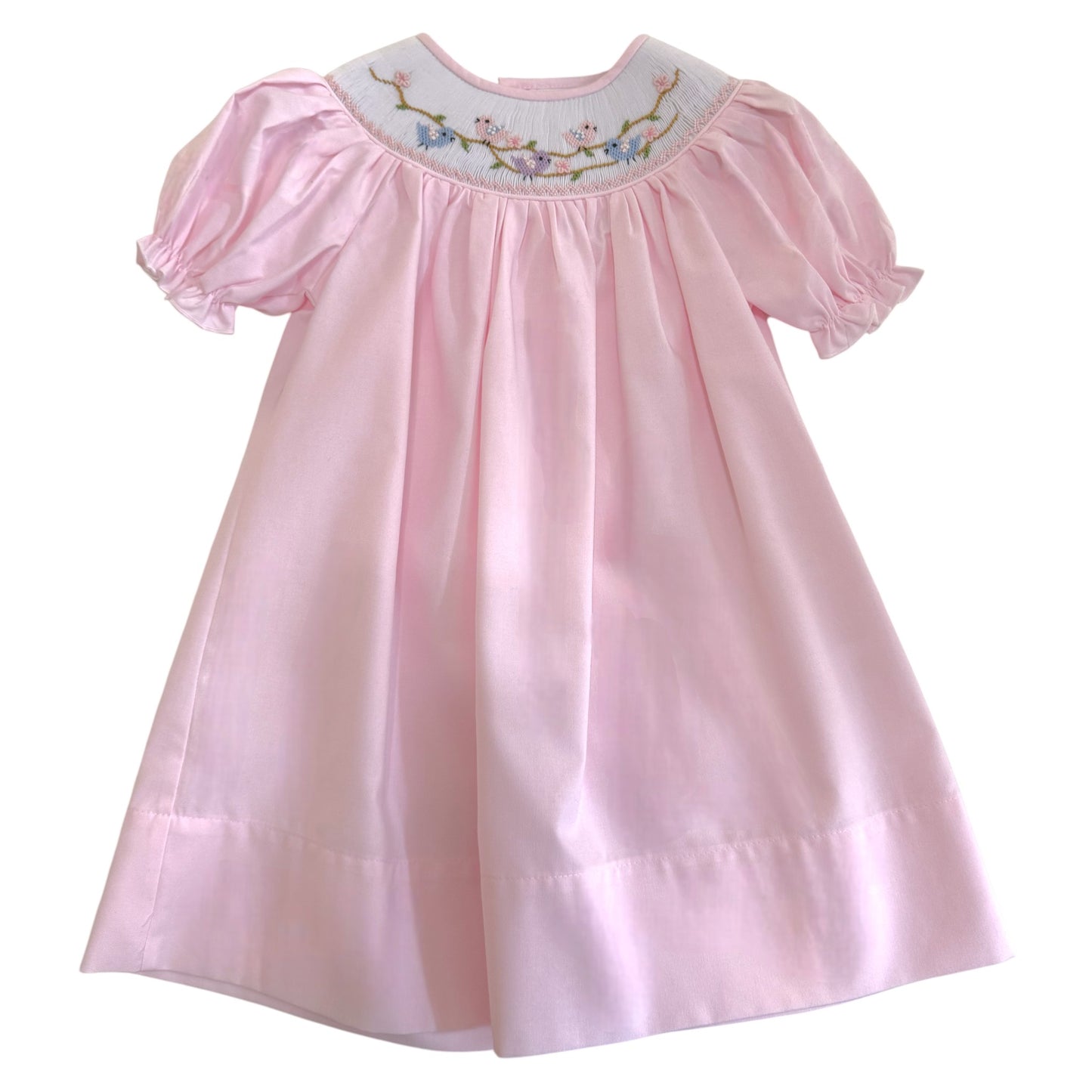 Sweet Dreams Smocked Bird And Blossoms Dress