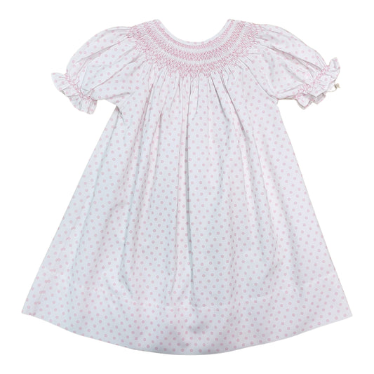 Sweet Dreams Polka Dot Smocked Dress