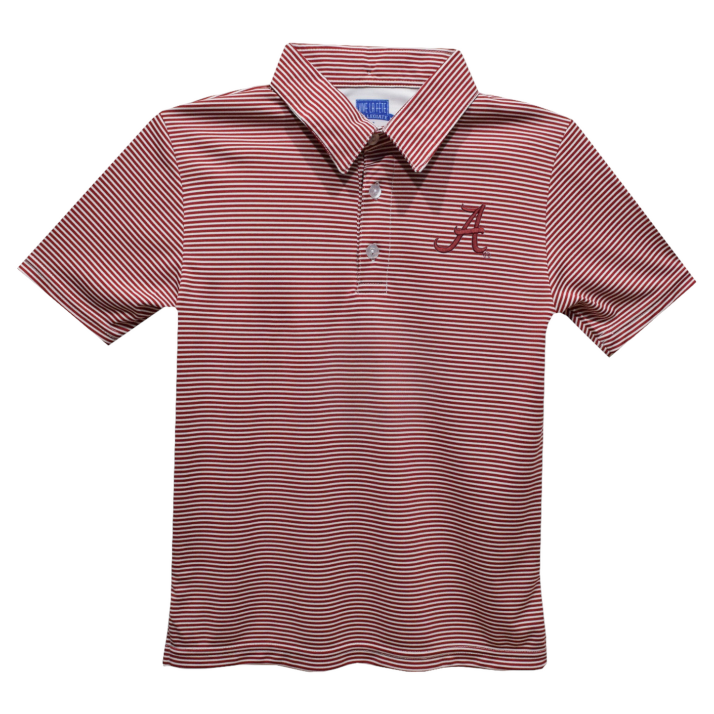 Vive La Fete Alabama Embroidered Stripe Polo