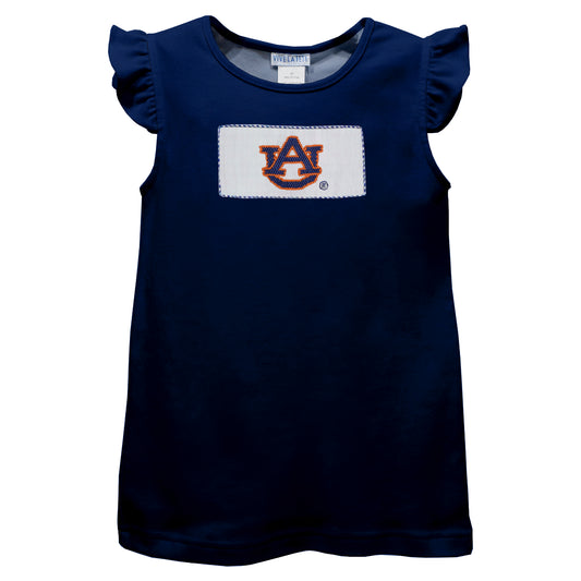 Vive La Fete Auburn Tigers Smocked Angel Wing Sleeve T-Shirt