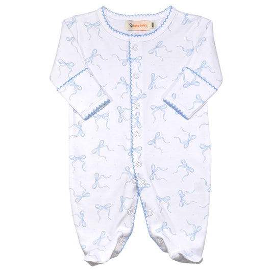 Luigi Bow Print Footie