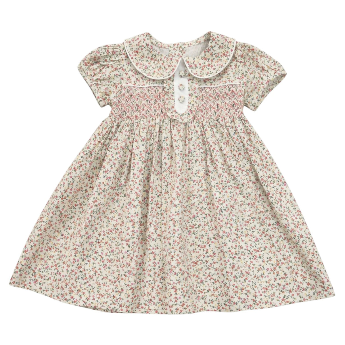Sweet Dreams Samantha Smocked Floral Dress