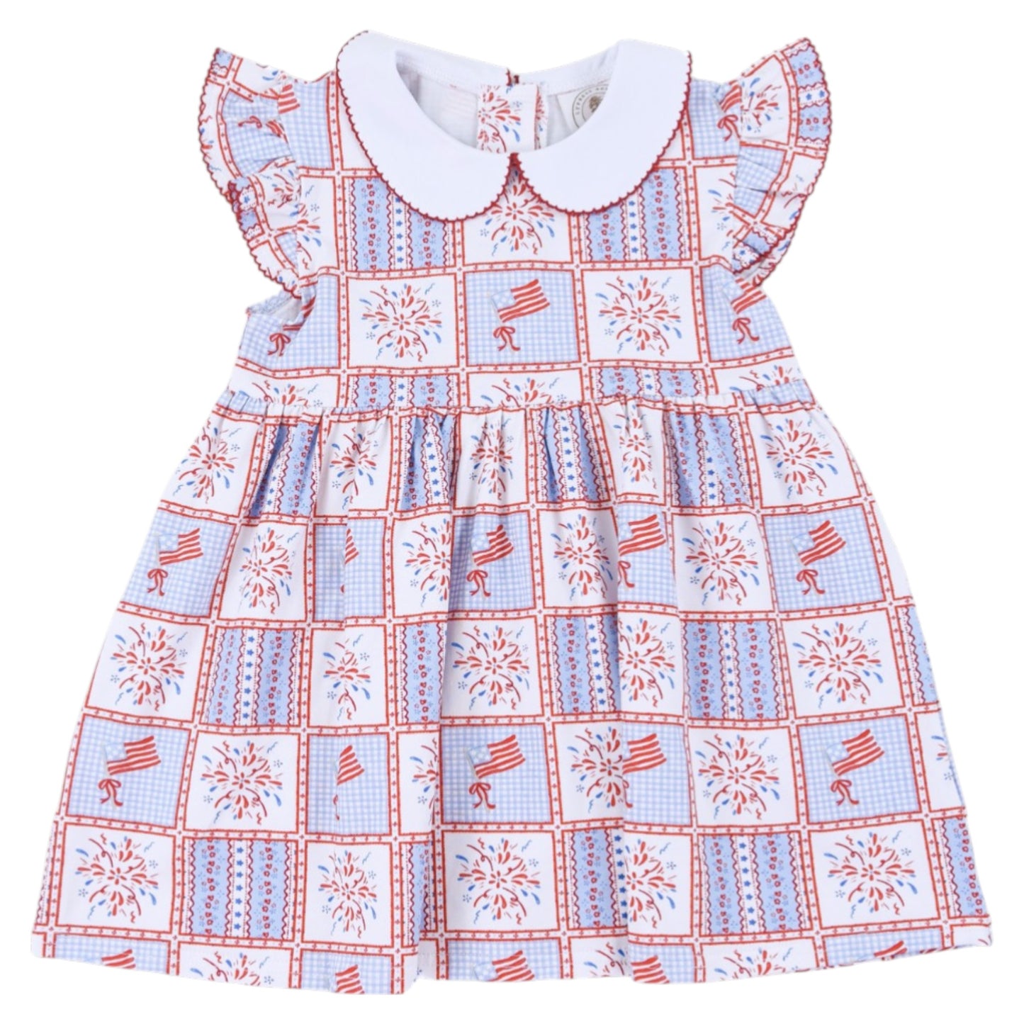 Cypress Row Penelope Patriotic Patchwork Dress