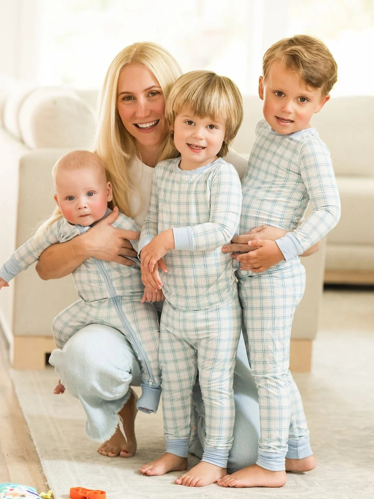 The Uptown Baby Plaid Lounge Set