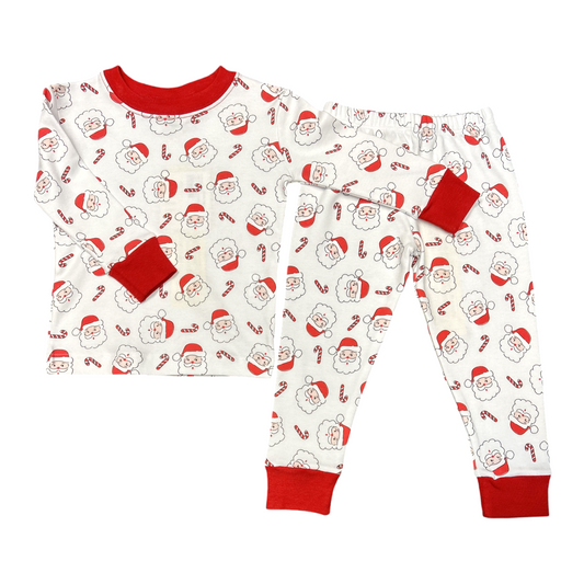 Luigi Santa Head Print Loungewear Set