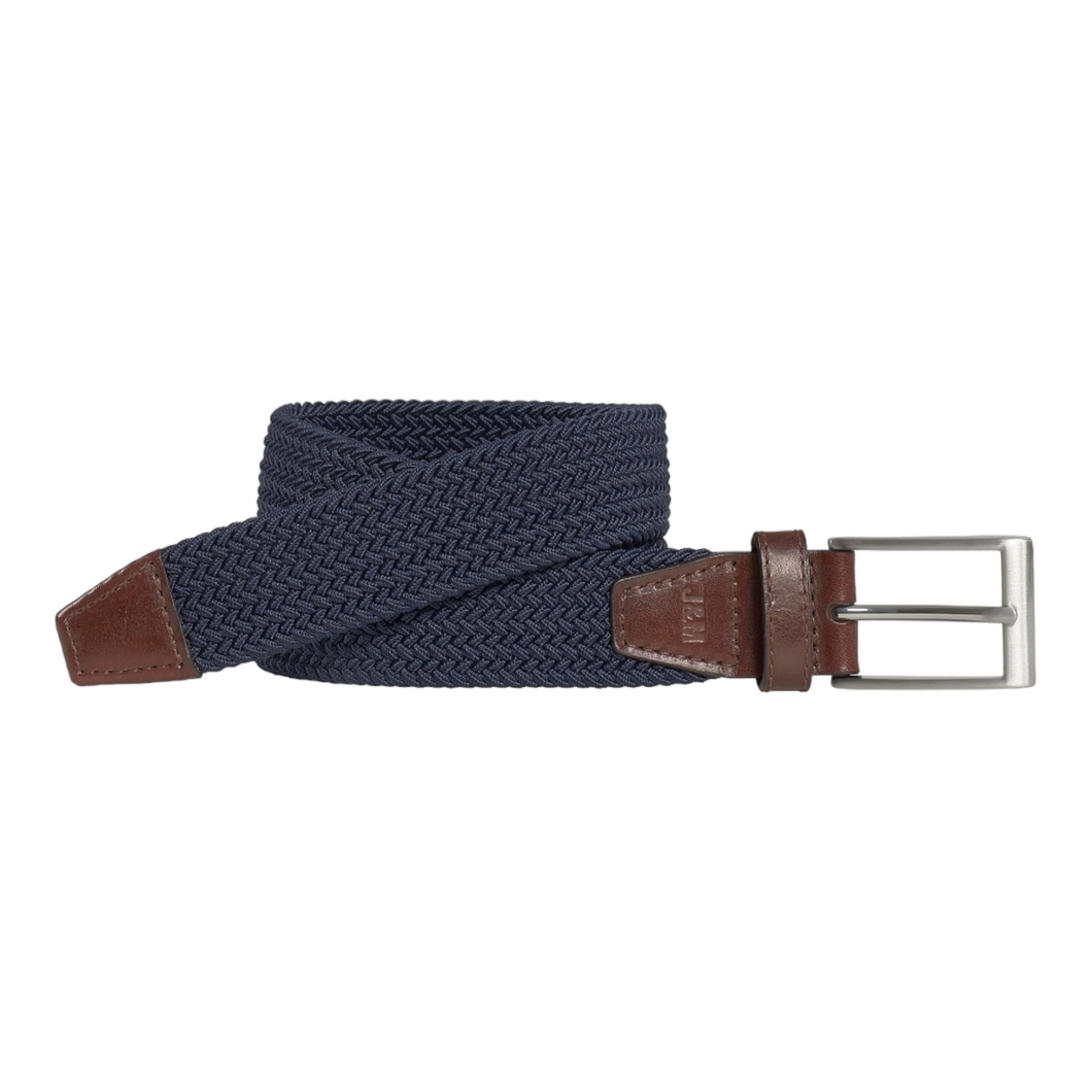 Johnston & Murphy Woven Stretch-Knit Belt