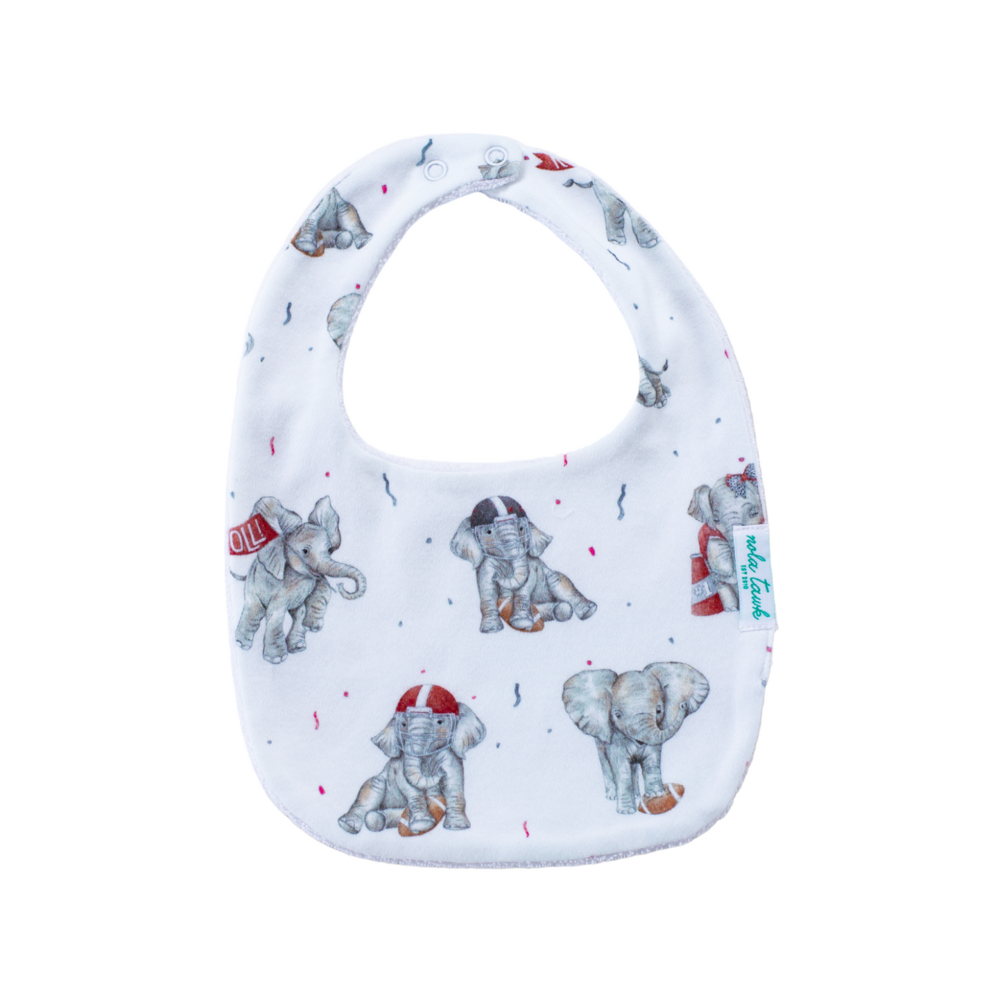 Nola Tawk Organic Cotton Elephant Bib