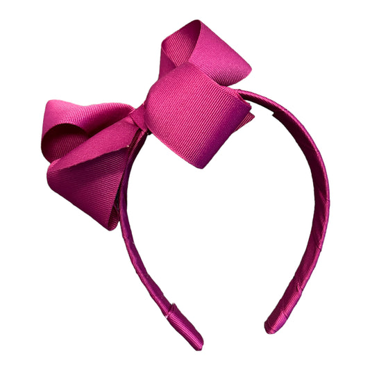 Wee Ones Medium Classic Grosgrain Bow on Headband