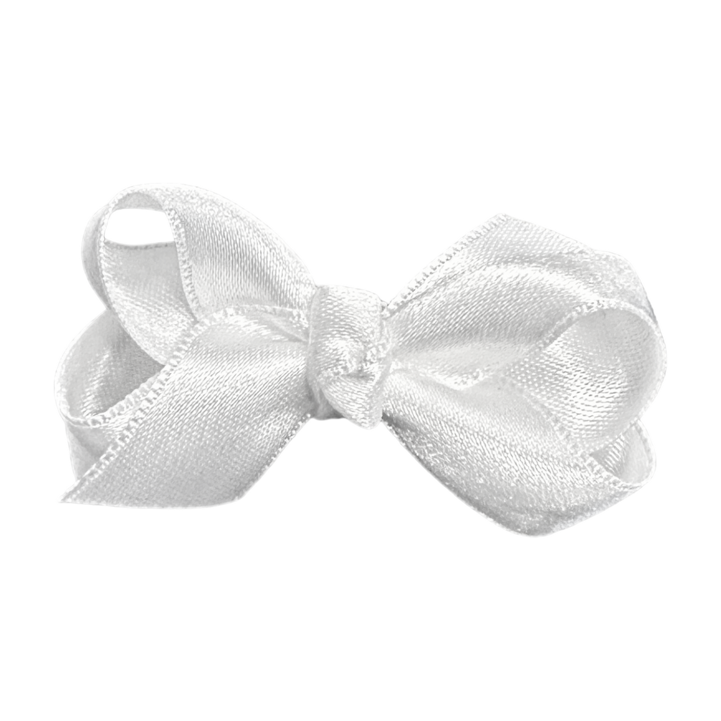 Wee Ones Baby French Satin Hair Bow On Pinch Clip